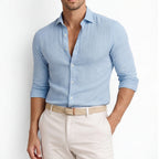 Men's Slim Fit Linen Cotton Shirt image 14