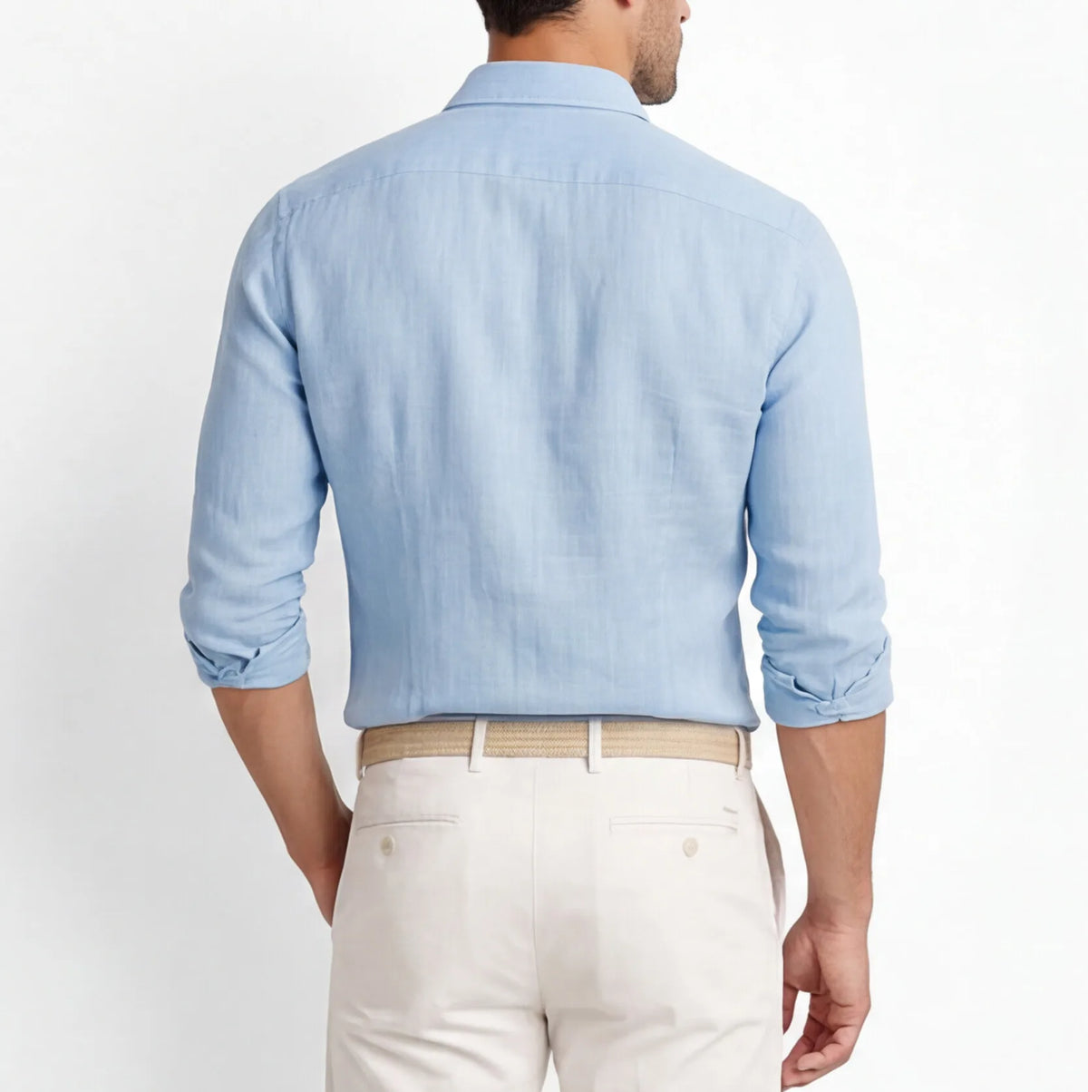 Men's Slim Fit Linen Cotton Shirt image 15