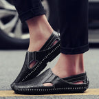Men's Perforated Leather Slip-On Loafers with Cushioned Comfort image 20