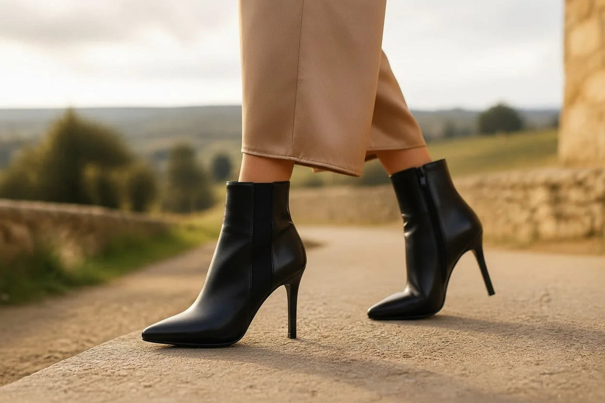 Clara | Elegant Pointed-Toe Stiletto Ankle Boots for Women