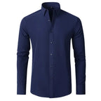 Slim Fit Stretch Dress Shirt for Men, Wrinkle Resistant image 11