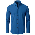 Slim Fit Stretch Dress Shirt for Men, Wrinkle Resistant image 13