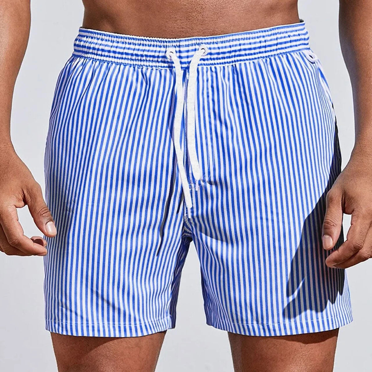Angus | Striped Quick-Dry Boardshorts for Men in Summer